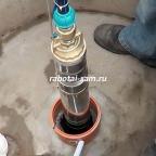 Опускание глубинного насоса